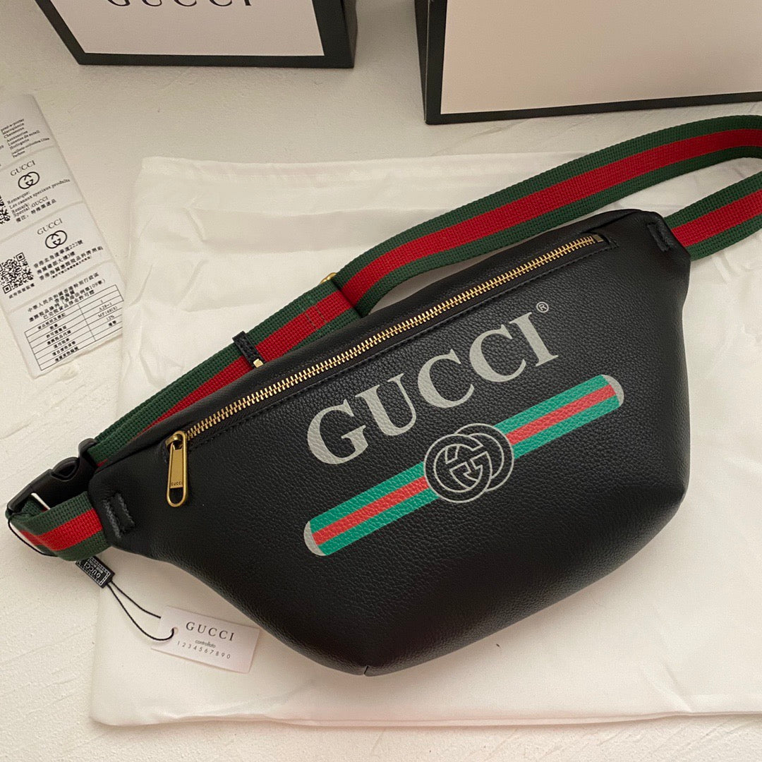 Gucci Logo Belt Bag – Red, White & Black Variants