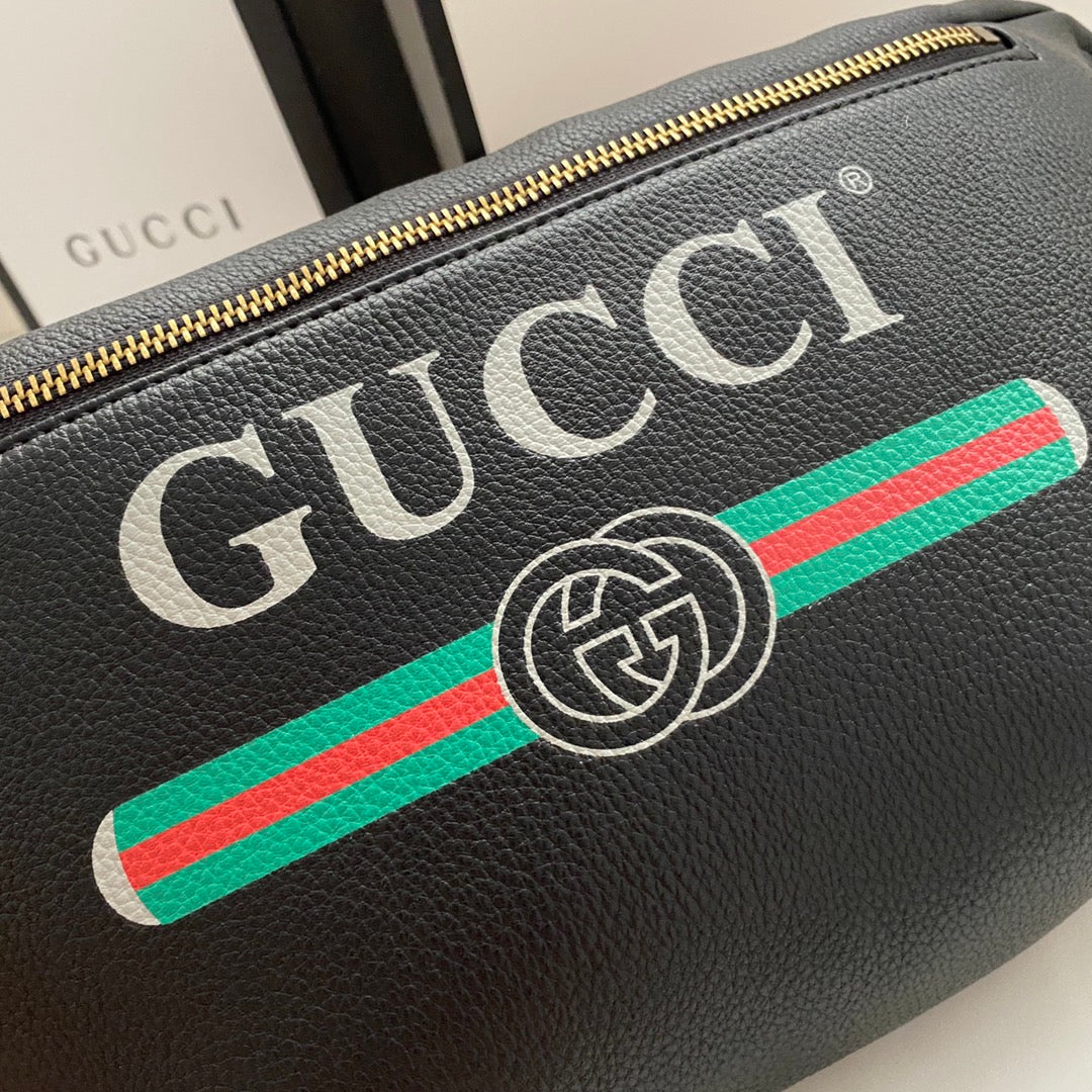 Gucci Logo Belt Bag – Red, White & Black Variants