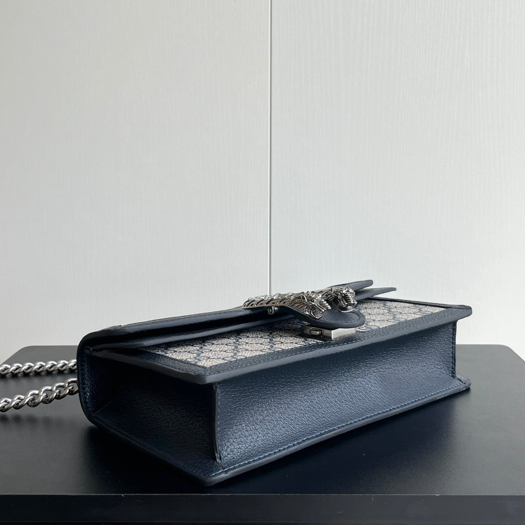 Gucci Dionysus GG Supreme Shoulder Bag – Blue Trim