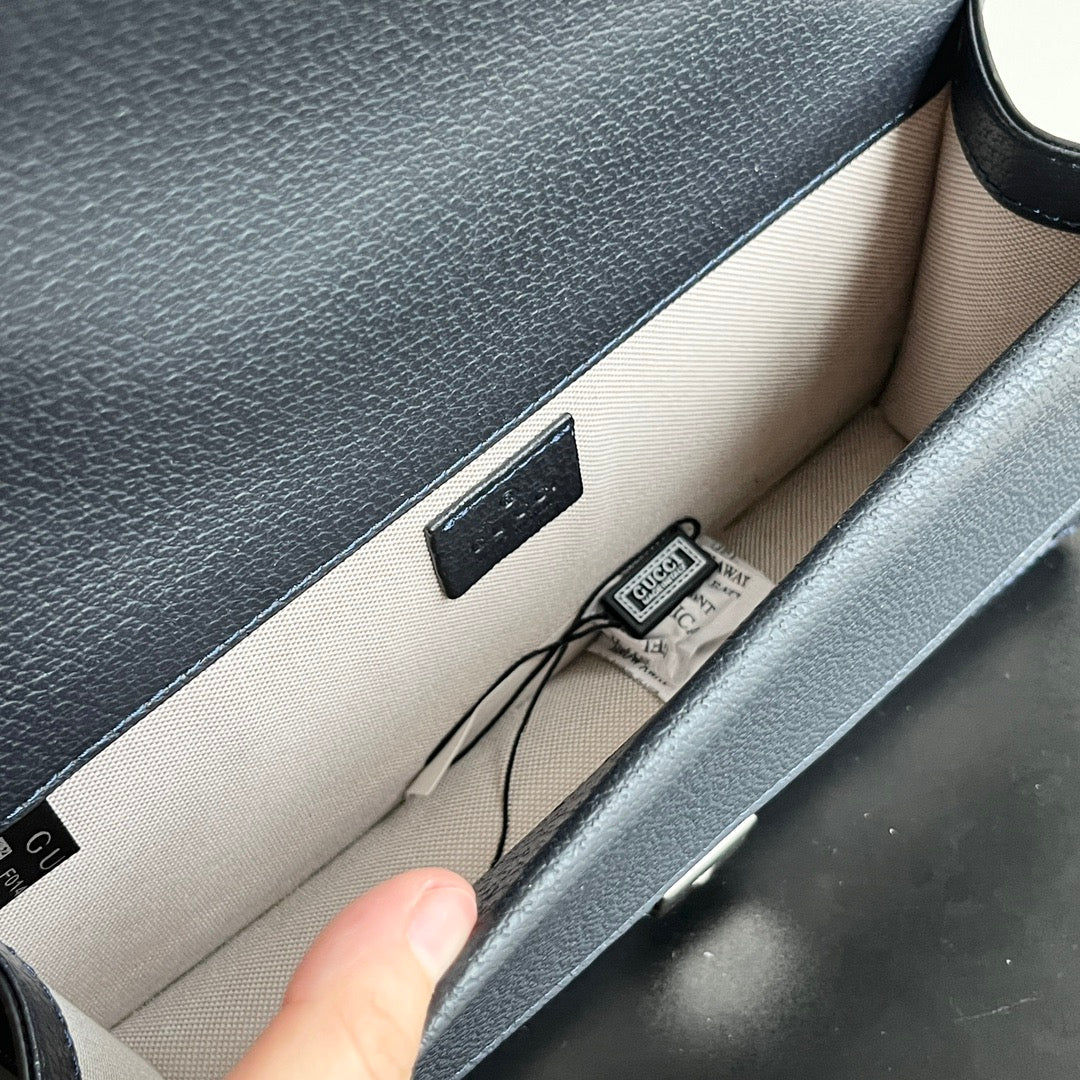 Gucci Dionysus GG Supreme Shoulder Bag – Blue Trim