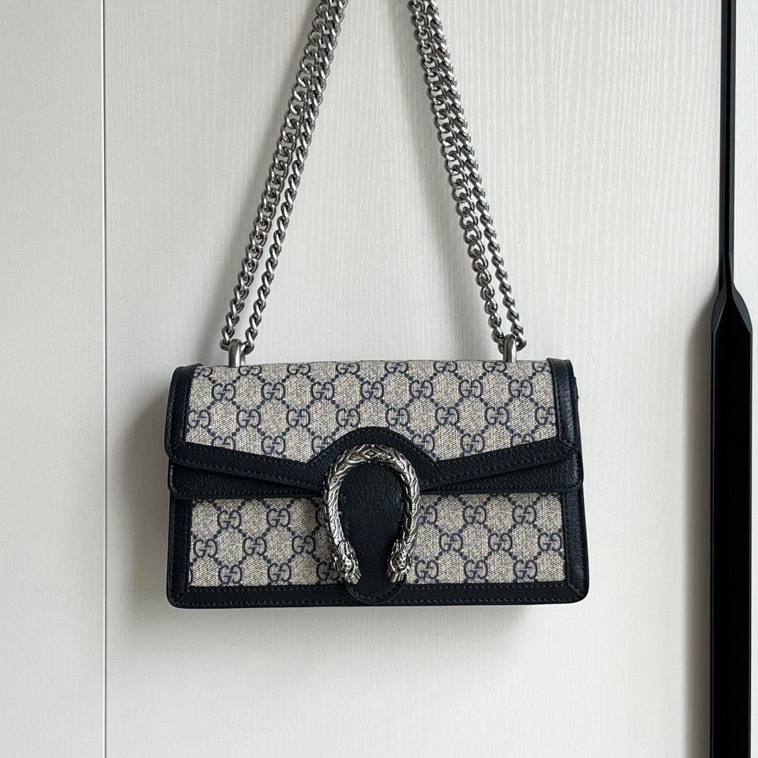Gucci Dionysus GG Supreme Shoulder Bag – Blue Trim