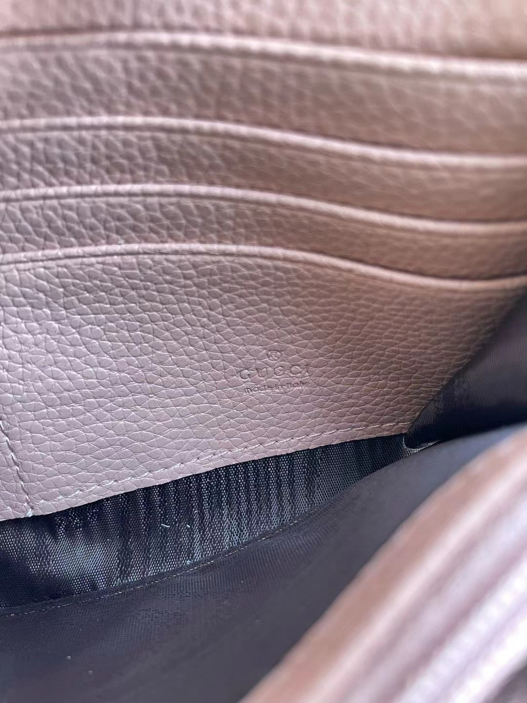 Gucci GG Monogram Chain Wallet