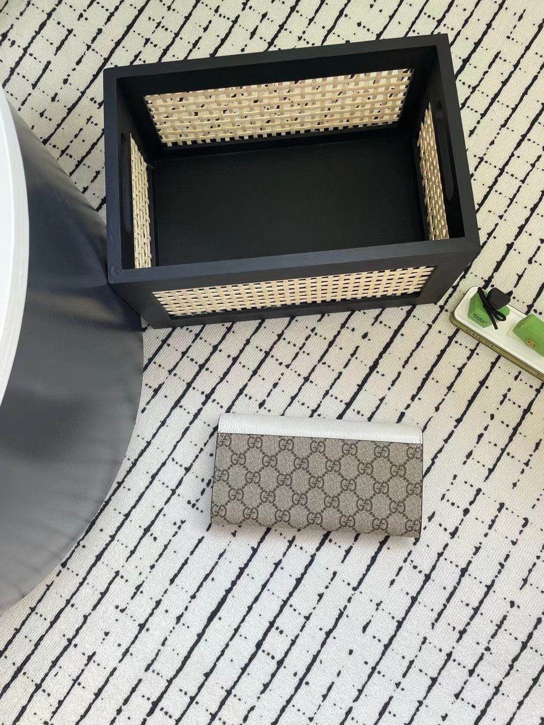 Gucci GG Monogram Chain Wallet