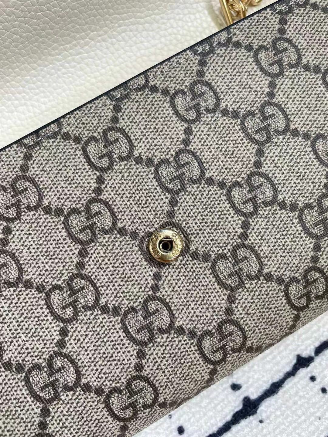 Gucci GG Monogram Chain Wallet