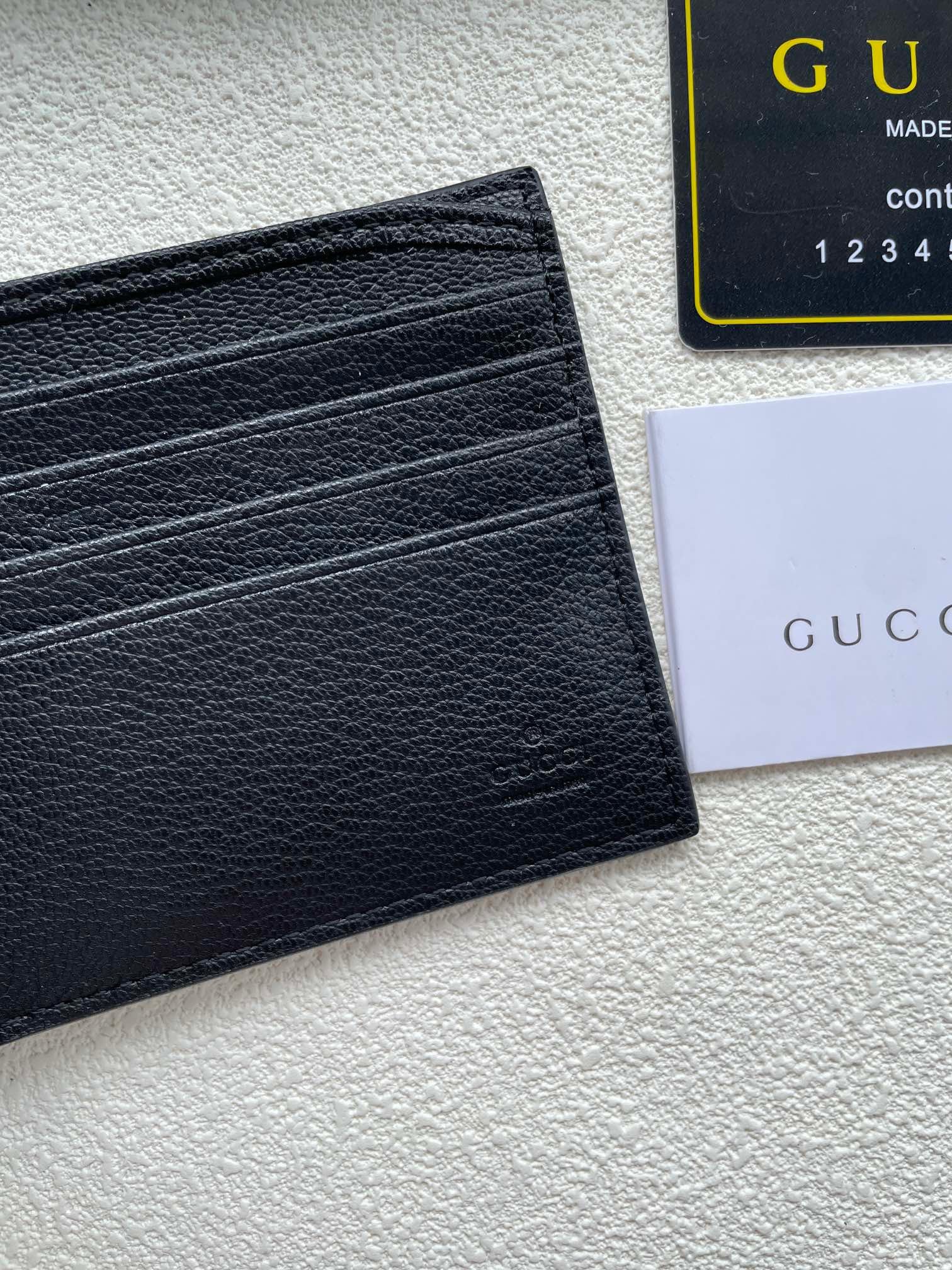 Gucci Black Leather Wallet – Horsebit Accent Edition