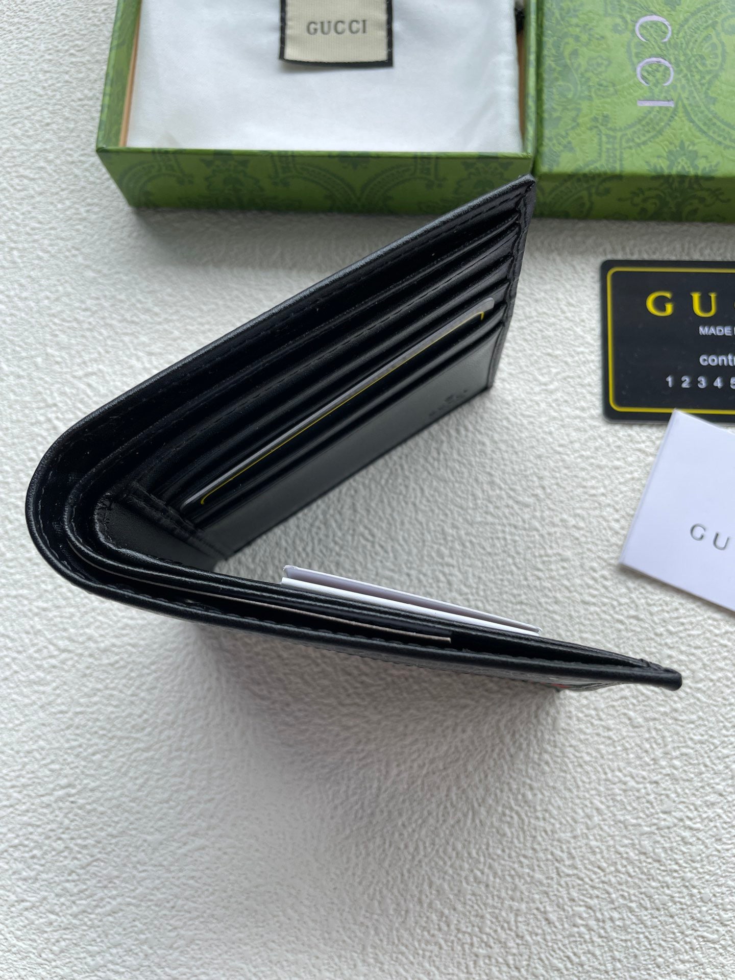 Gucci Canvas & Leather Logo Patch Wallet