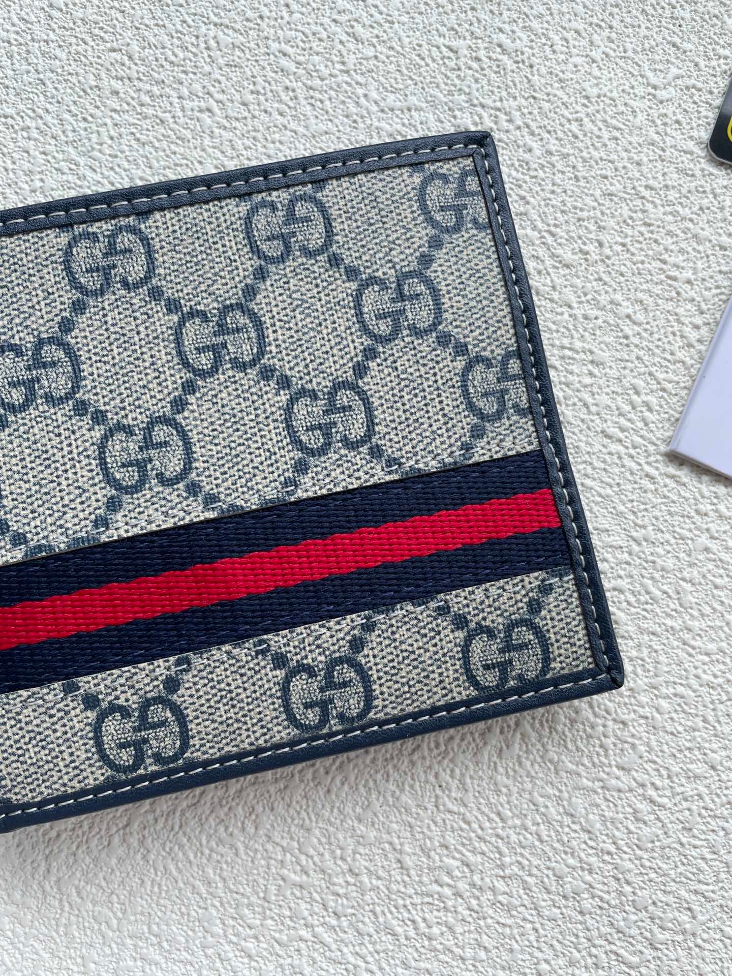 Gucci Stripe Monogram Wallet