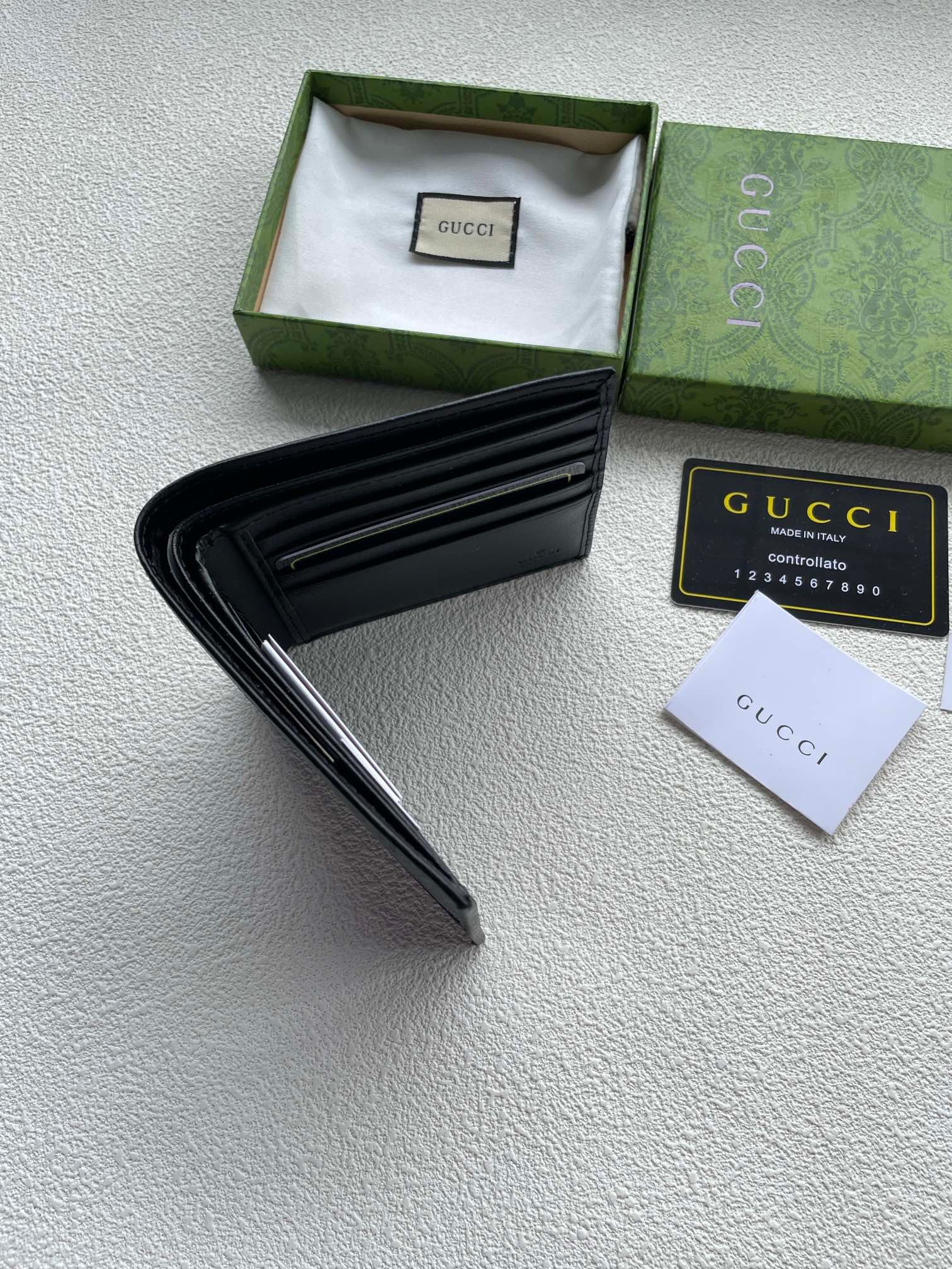 Gucci Stripe Monogram Wallet