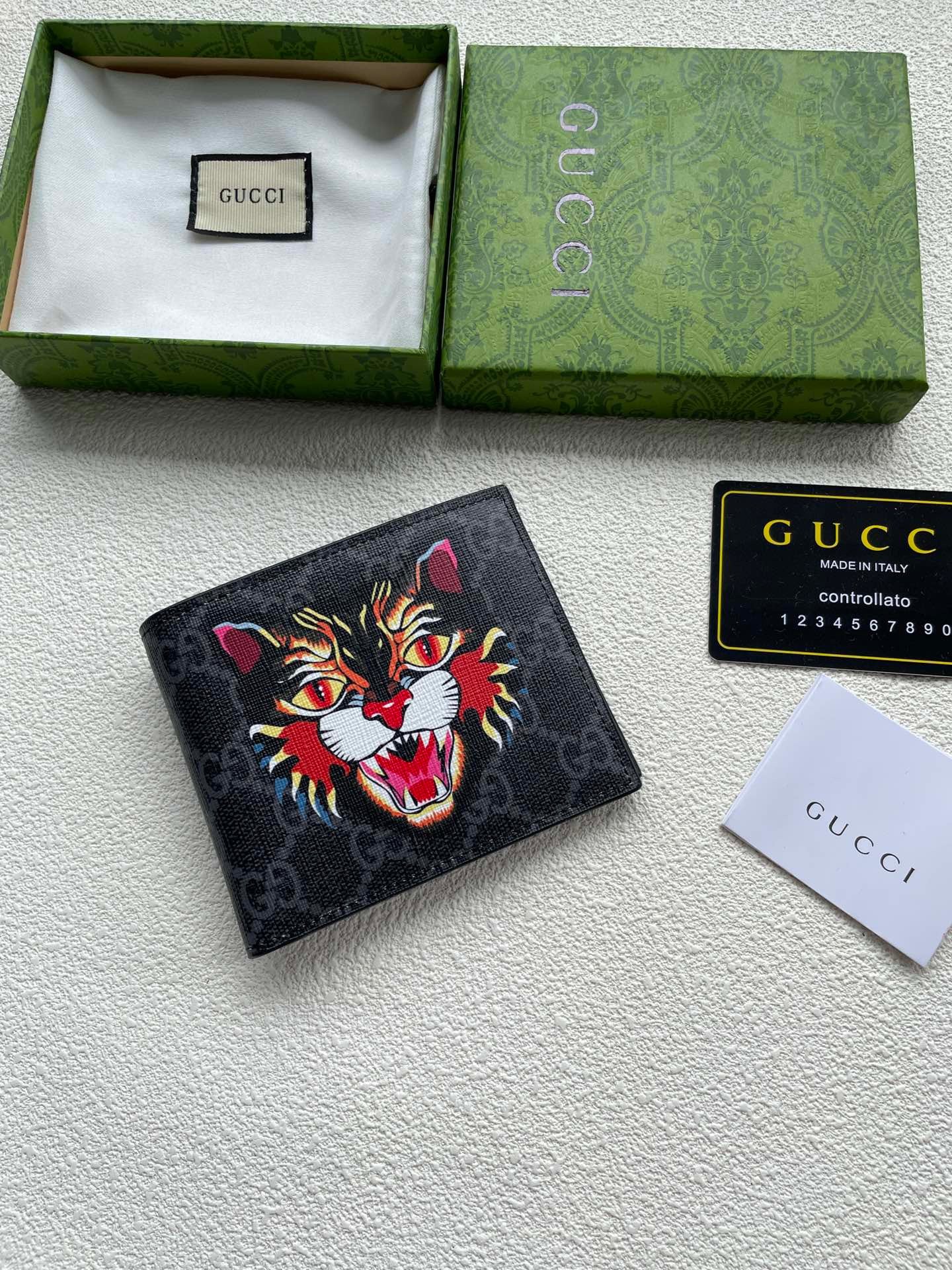 Gucci GG Zipper Wallet Set – Black Canvas Edition