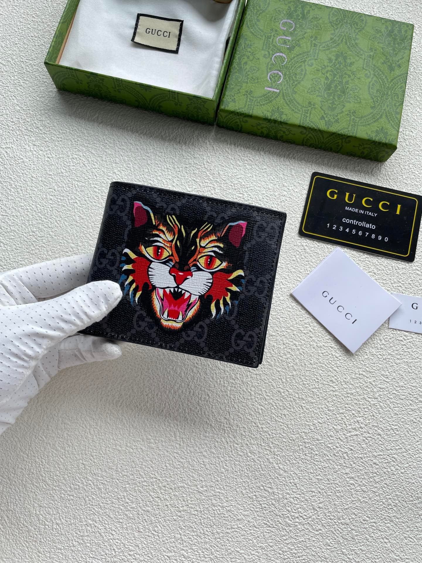 Gucci GG Zipper Wallet Set – Black Canvas Edition