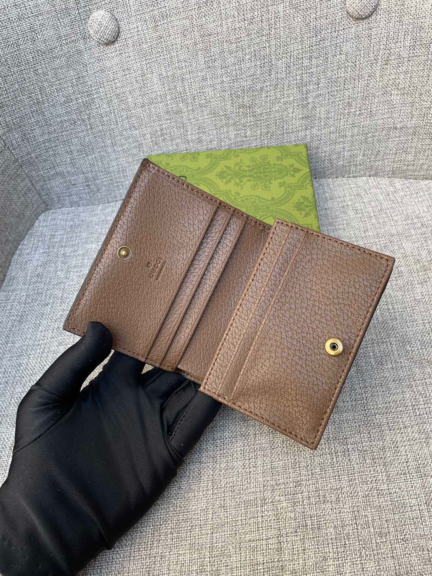 Gucci GG Bamboo Wallet Set – Brown Canvas Edition