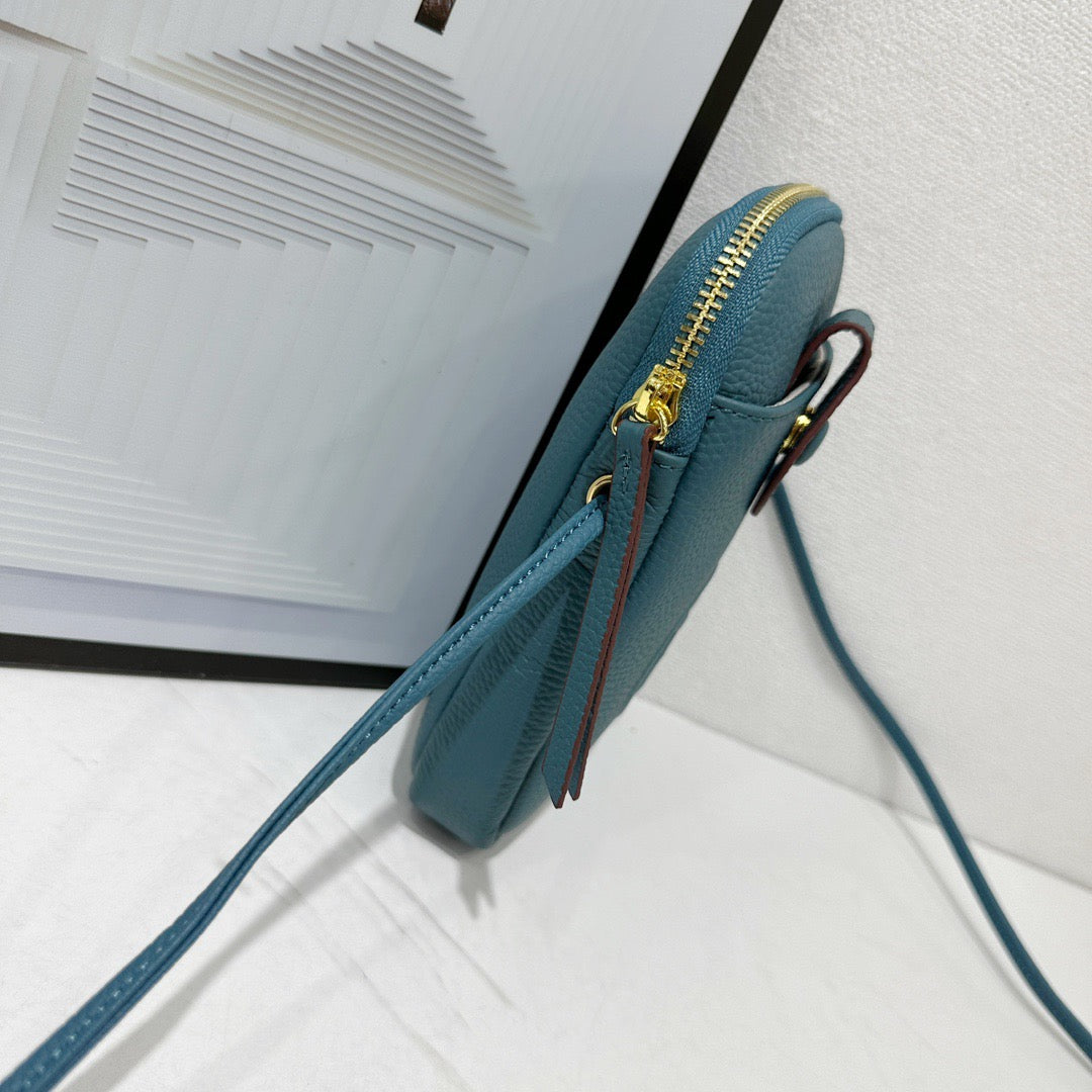 Hermès Mini Button Flap Crossbody Bag Collection – Textured Leather with Embossed H Logo