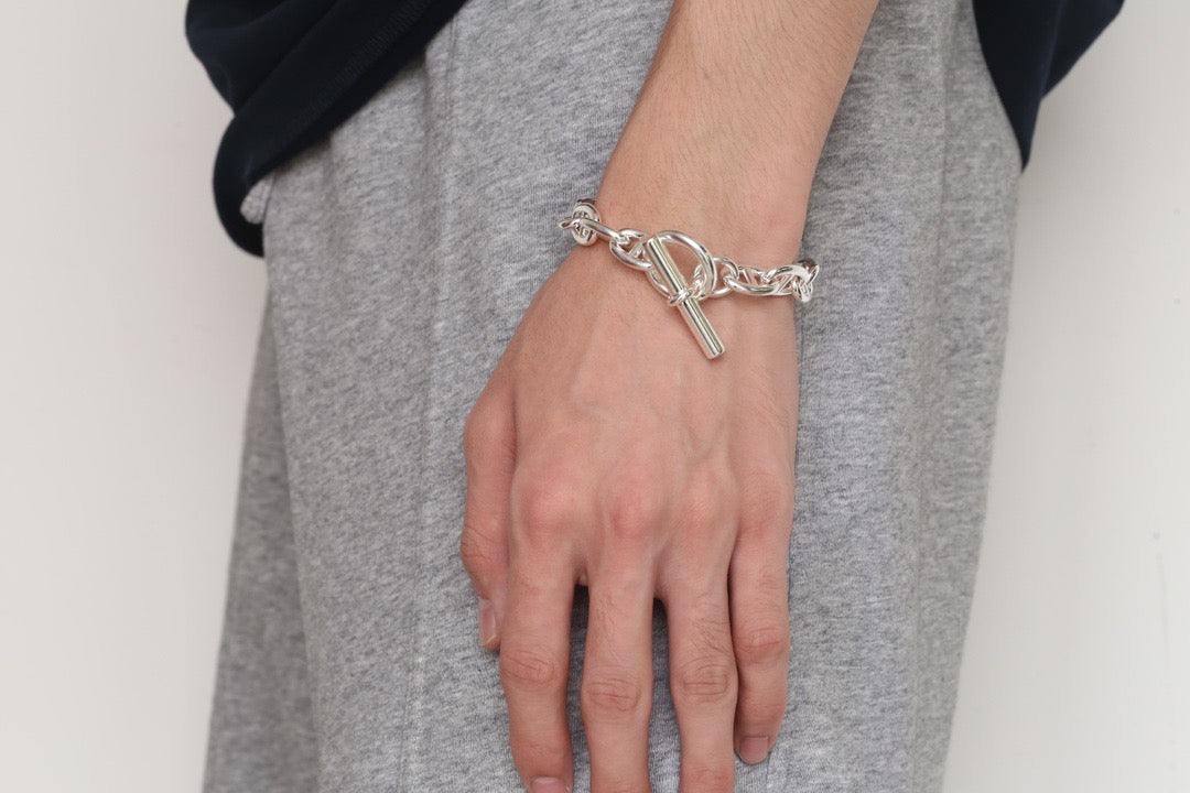 Hermès Chaîne d’Ancre Bracelet – Sterling Silver with Toggle Clasp