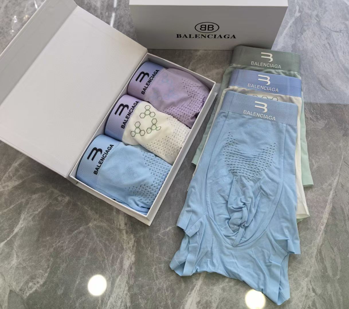 Balenciaga HexLine Briefs – BB Texture Edition