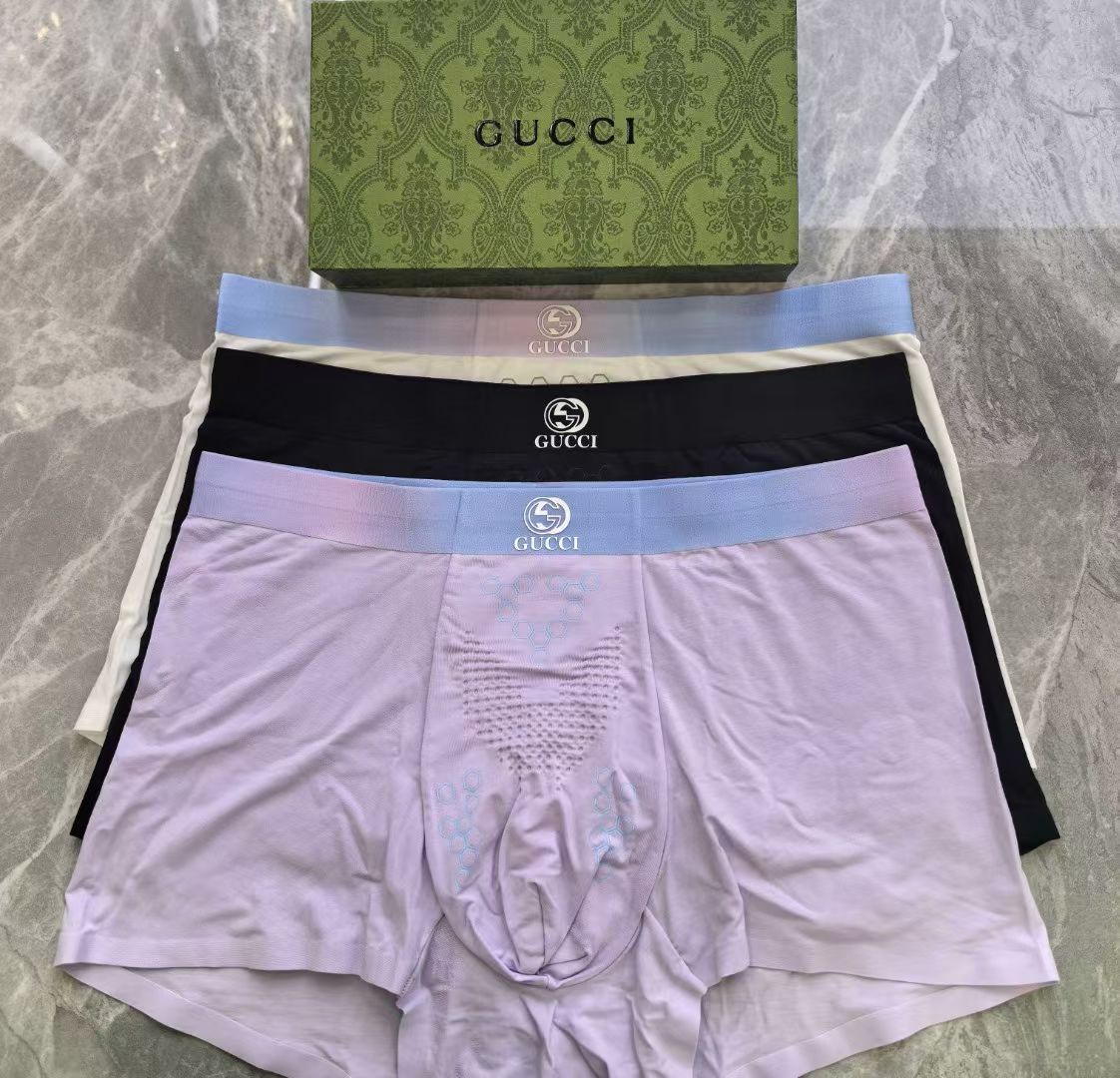 Gucci HexForm Briefs – Textured Elegance Edition