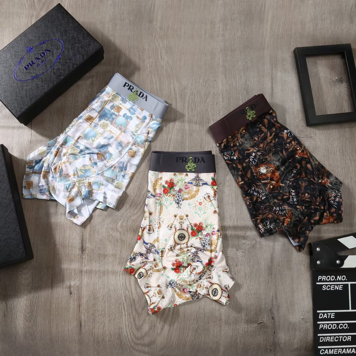 Prada Cinematique Boxer Set – Patterned Prestige Edition