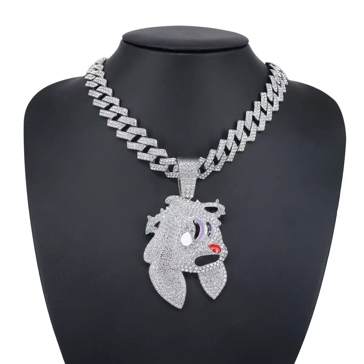 Iced-Out Statement Pendant Collection – Gold & Silver Cuban Link Necklaces with Custom Designs