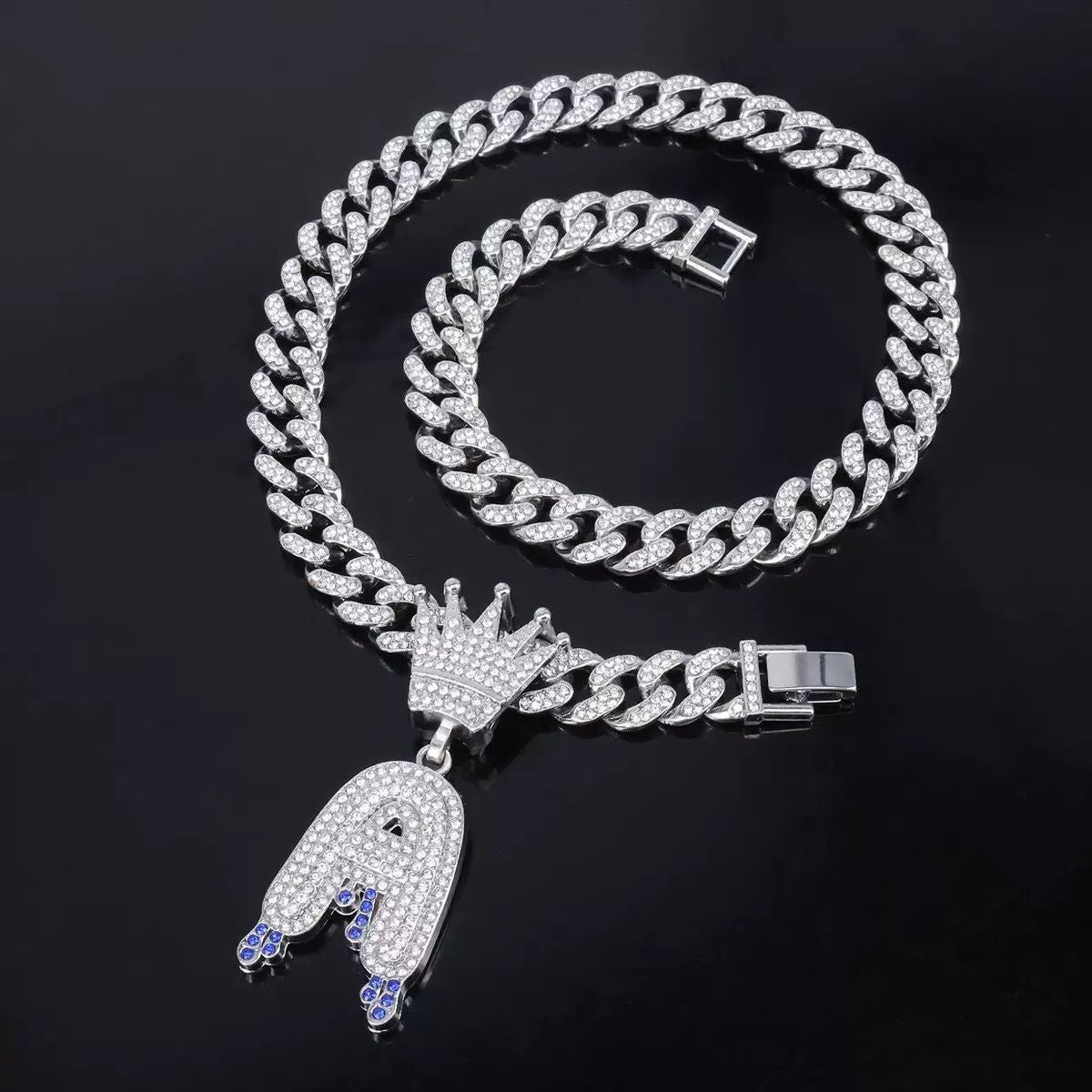 Iced-Out Statement Pendant Collection – Gold & Silver Cuban Link Necklaces with Custom Designs