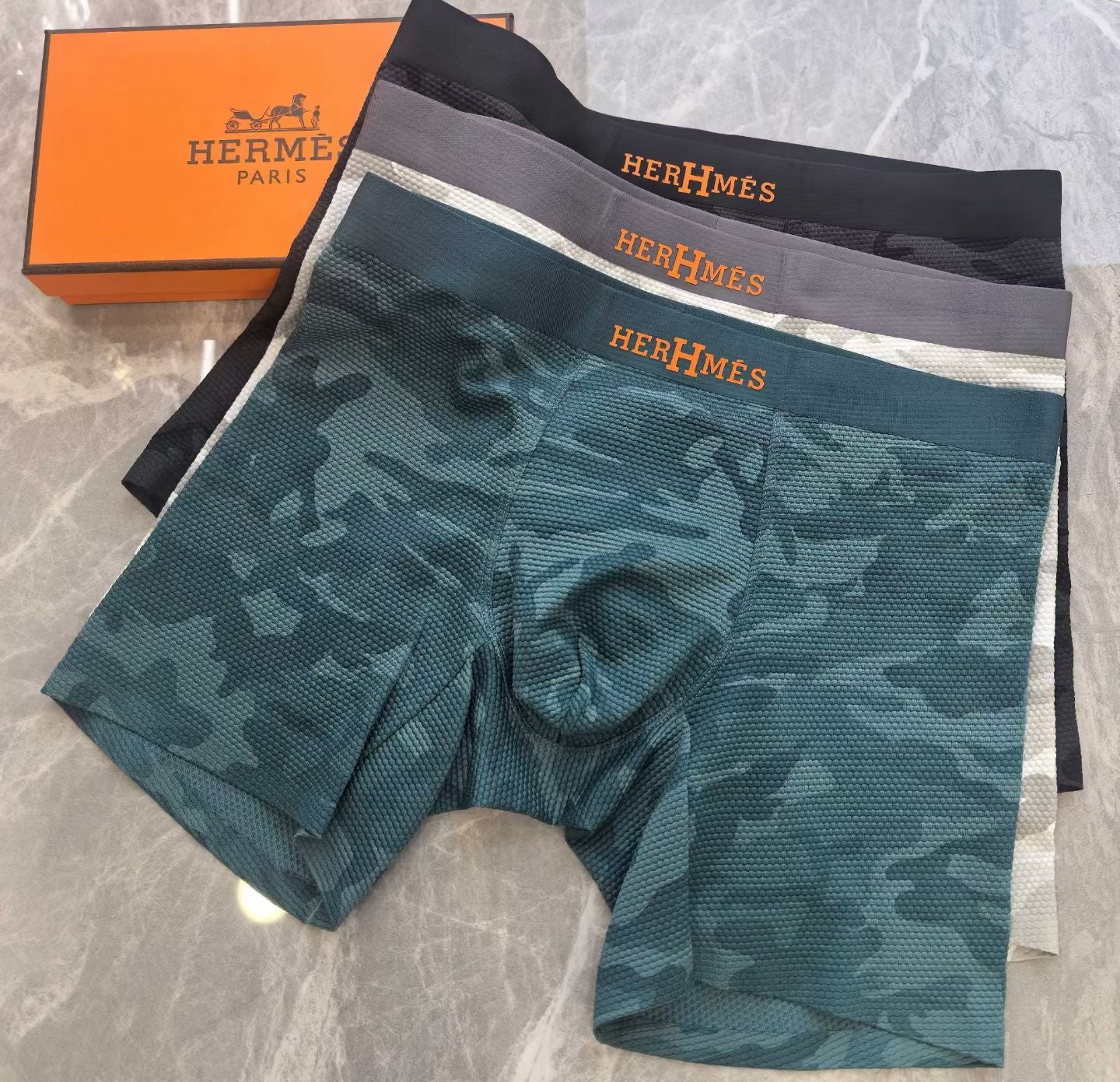Hermès EquiBand Briefs – Carriage Crest Edition