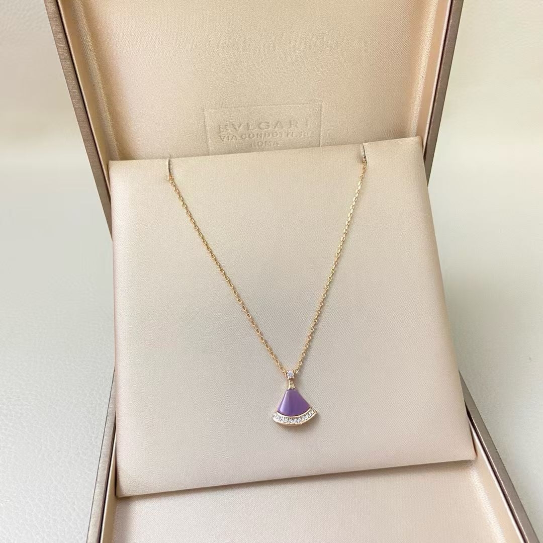 BVLGARI Divas’ Dream Necklace Fan Pendant with Diamonds