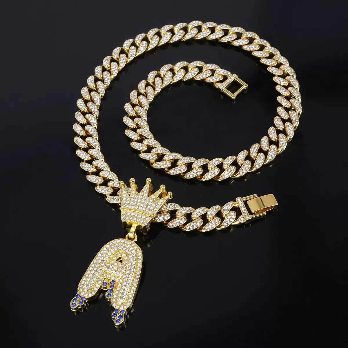 Iced-Out Statement Pendant Collection – Gold & Silver Cuban Link Necklaces with Custom Designs