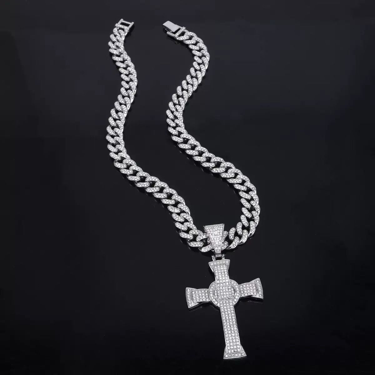 Iced-Out Statement Pendant Collection – Gold & Silver Cuban Link Necklaces with Custom Designs