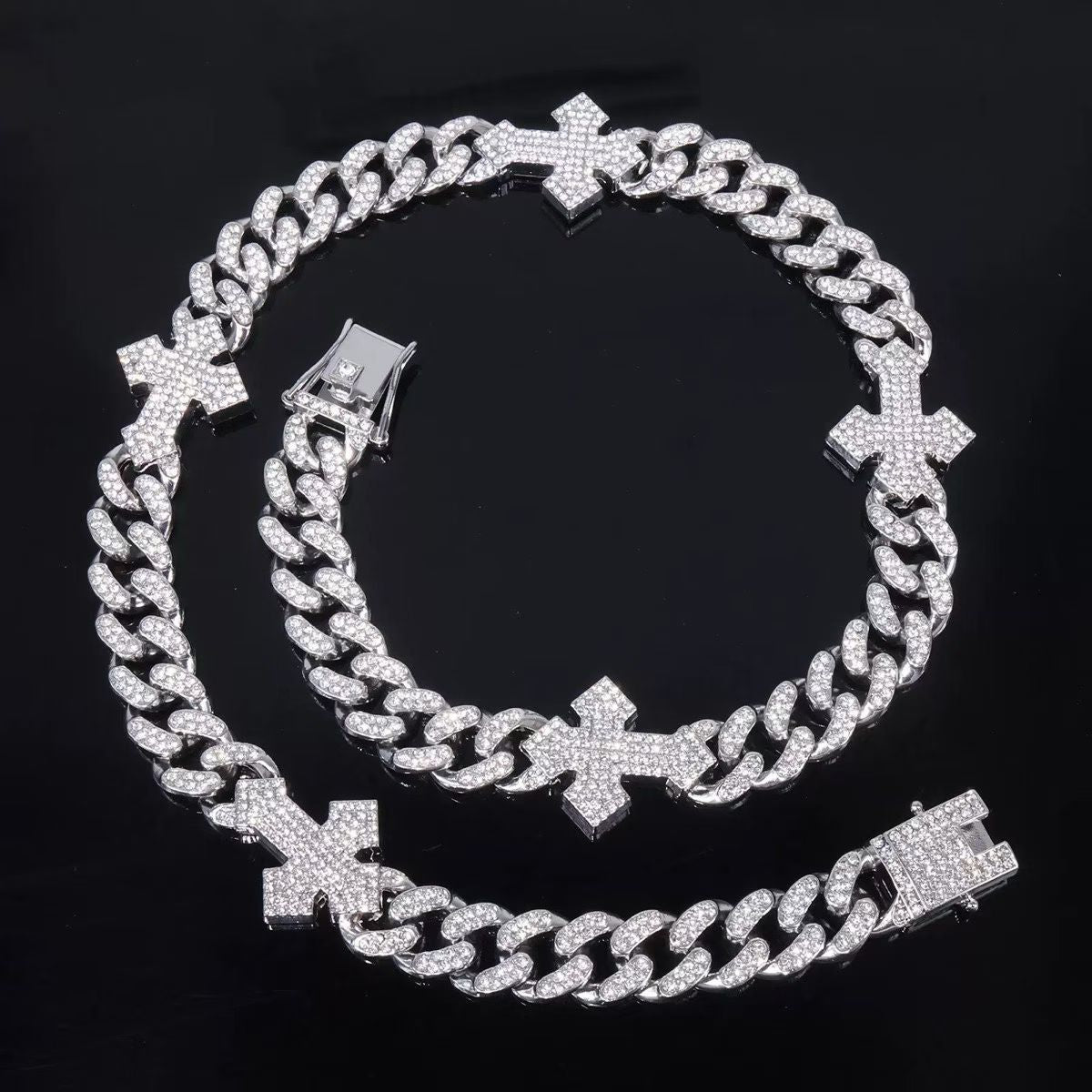 Arrow, Cross & Skull Jewelry Collection – Gold & Silver Cuban Link Necklaces & Bracelets