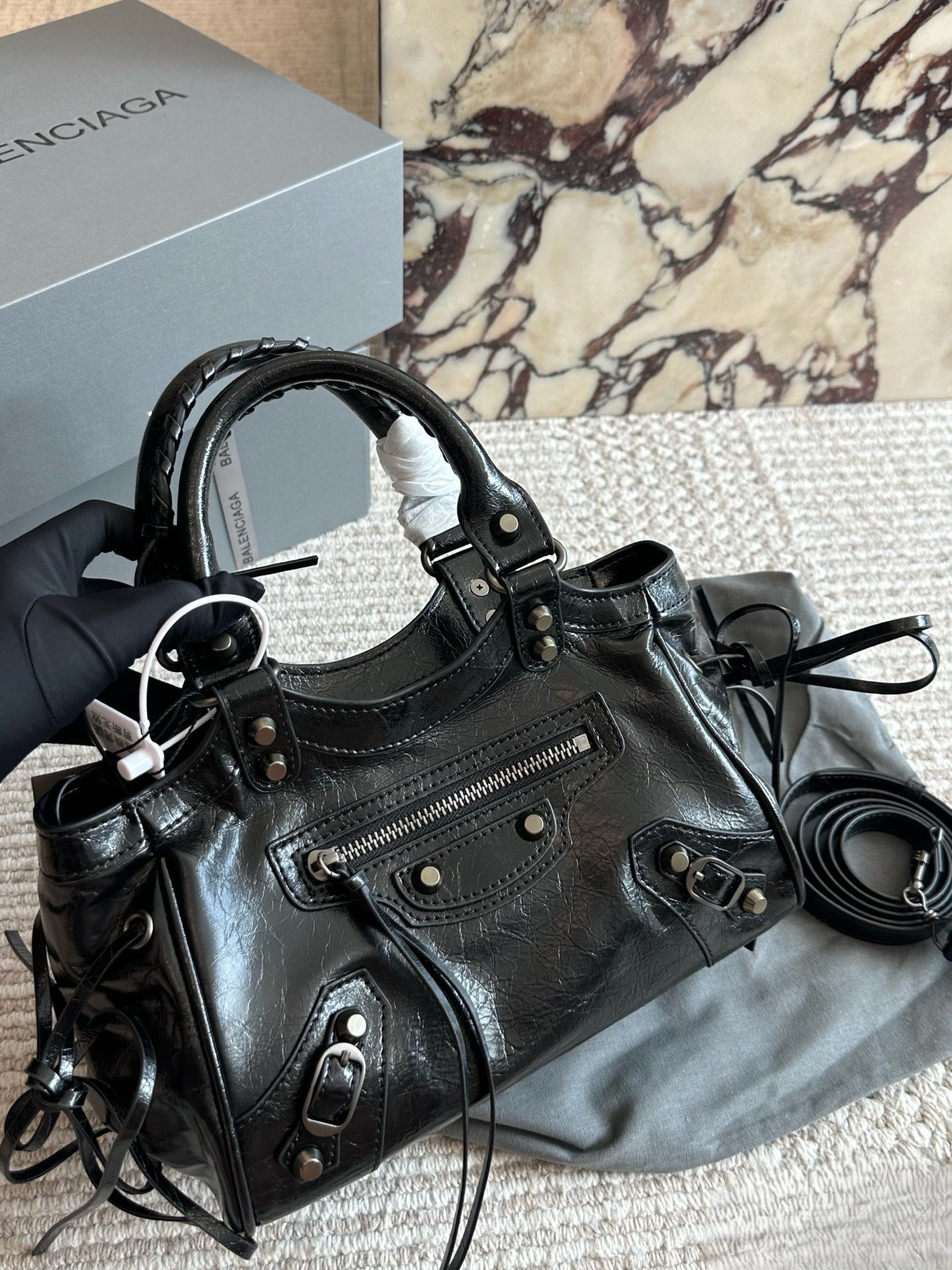 Balenciaga City Handbag Silver Hardware