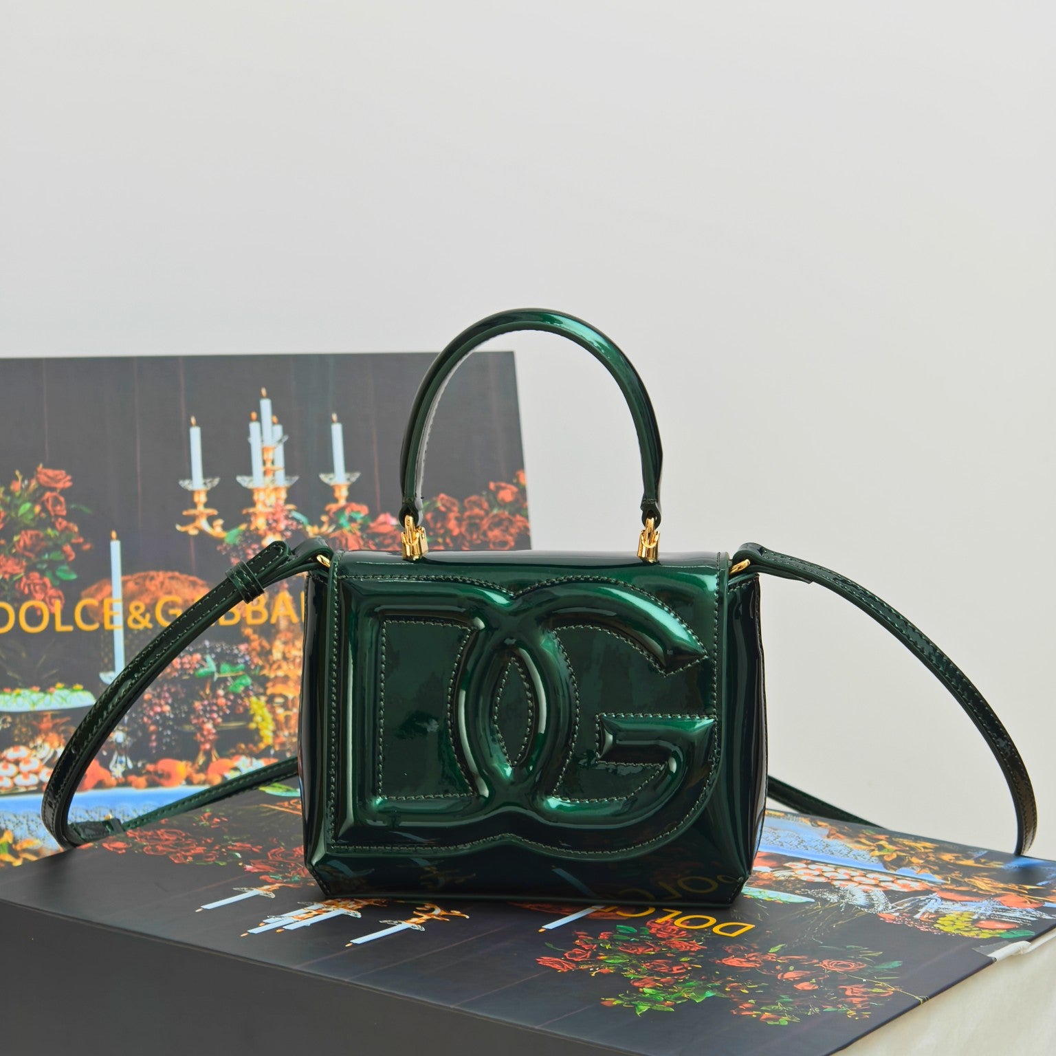 Dolce & Gabbana DG Embossed Handbag Structured Design