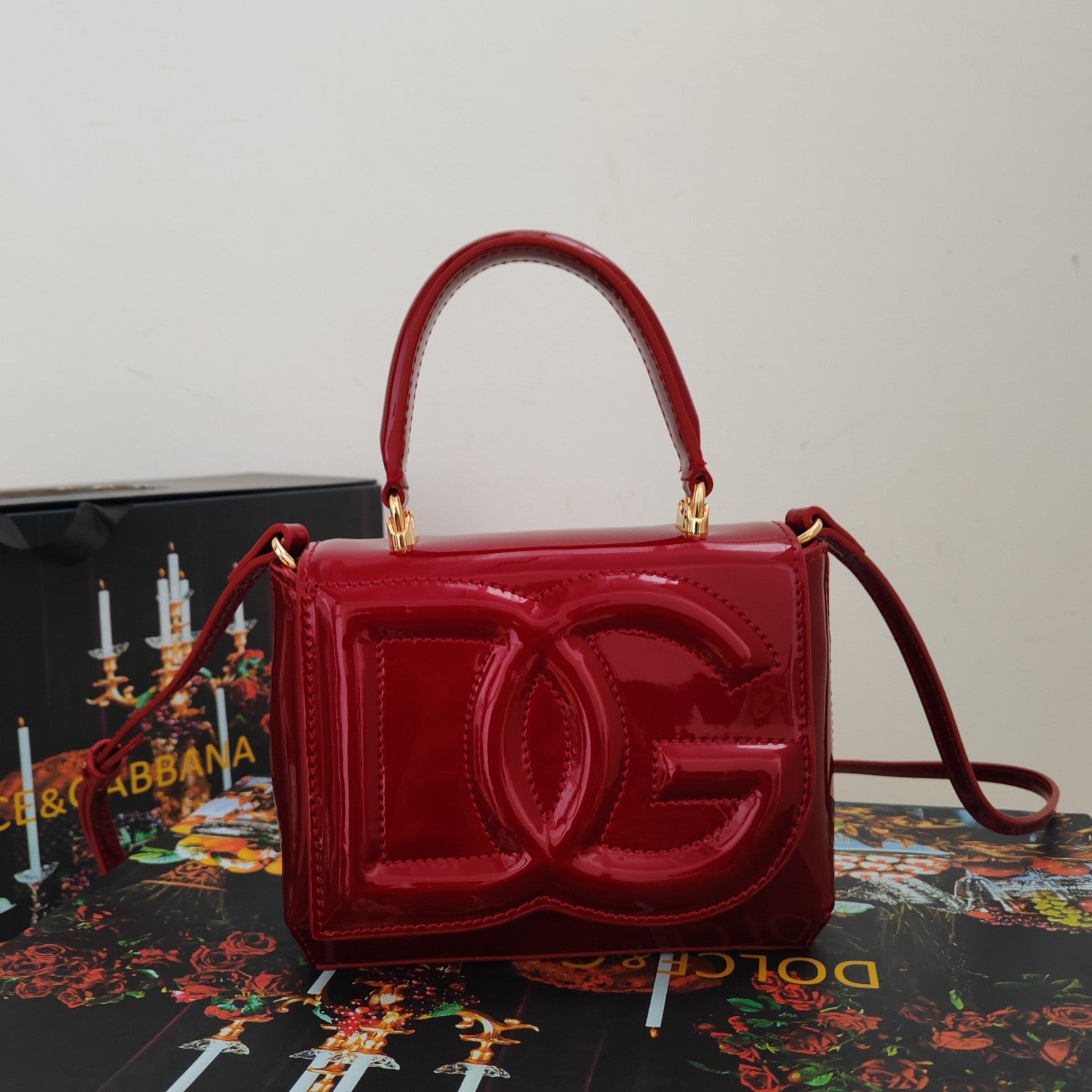 Dolce & Gabbana DG Embossed Handbag Structured Design