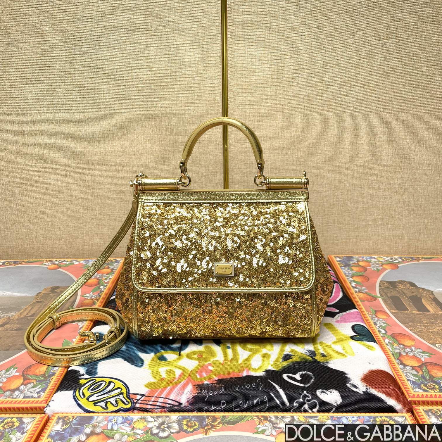 Dolce & Gabbana Classic Sequin Handbag