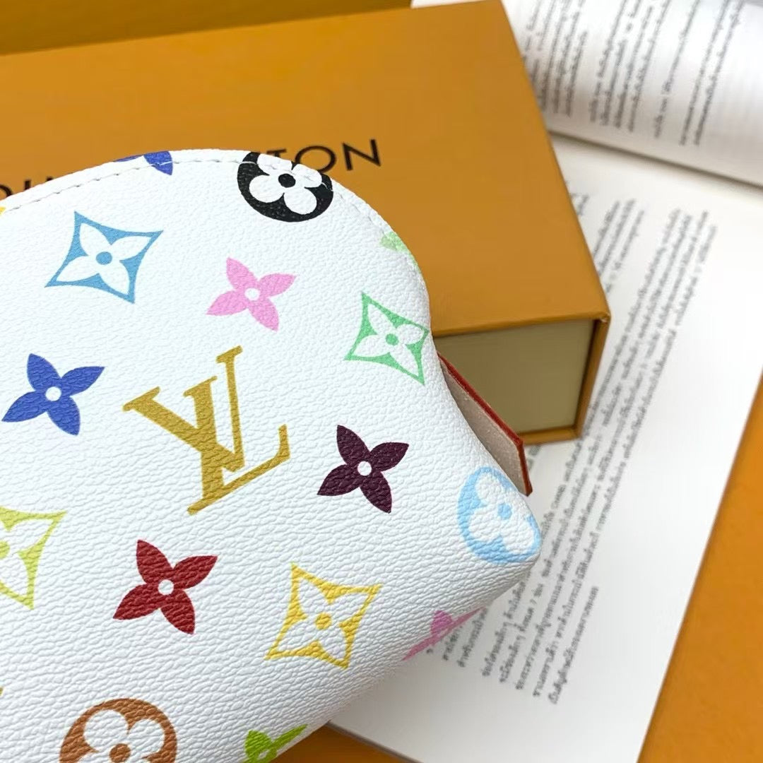 Louis Vuitton Multicolor Monogram Cosmetic Pouches – White & Black Editions