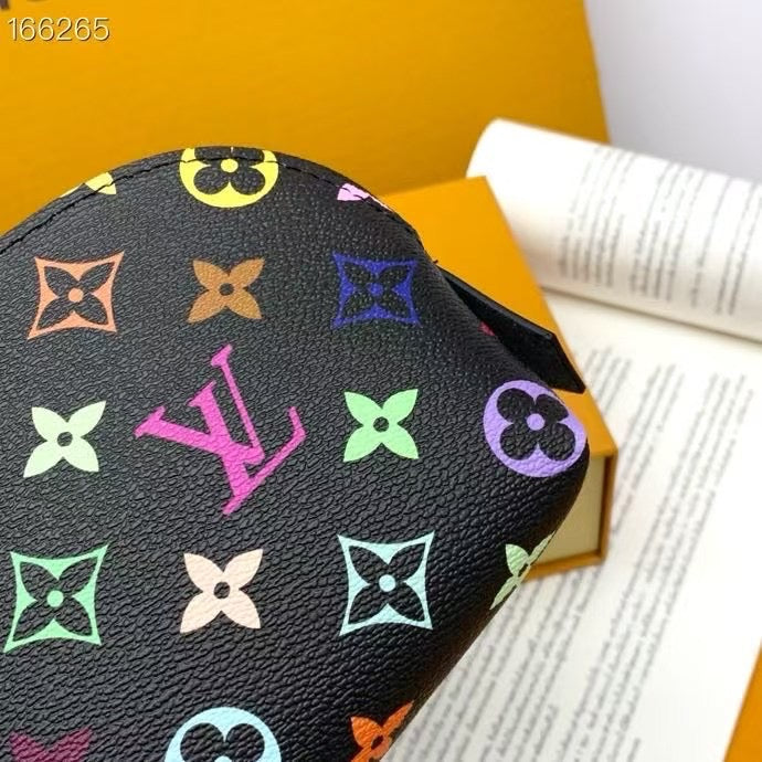 Louis Vuitton Multicolor Monogram Cosmetic Pouches – White & Black Editions