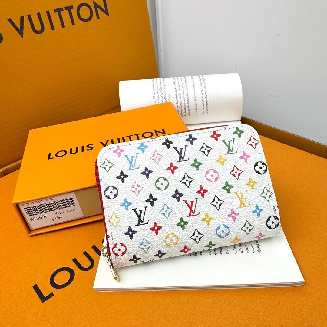Louis Vuitton Multicolor Monogram Wallet Collection – Red & White Editions