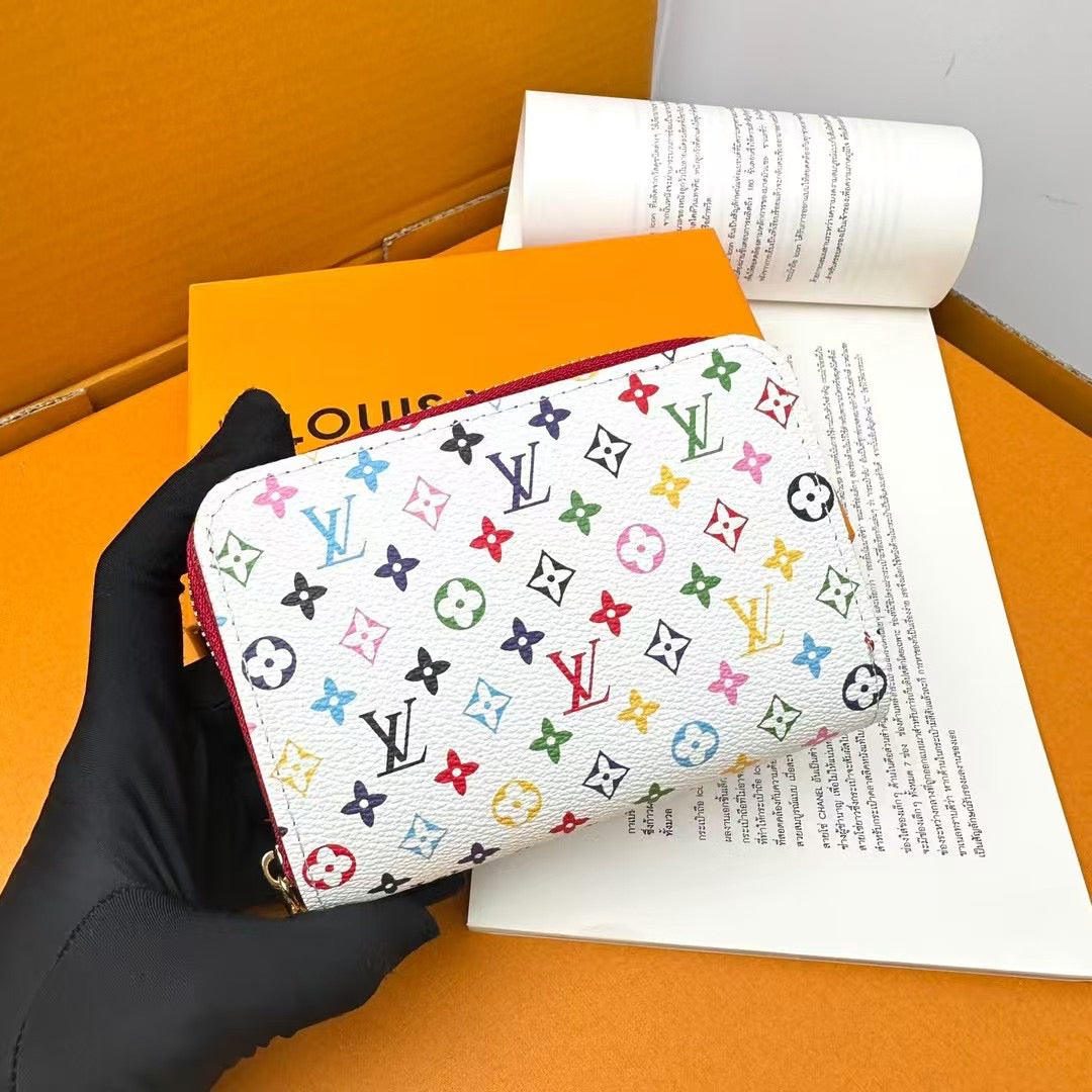 Louis Vuitton Multicolor Monogram Wallet Collection – Red & White Editions