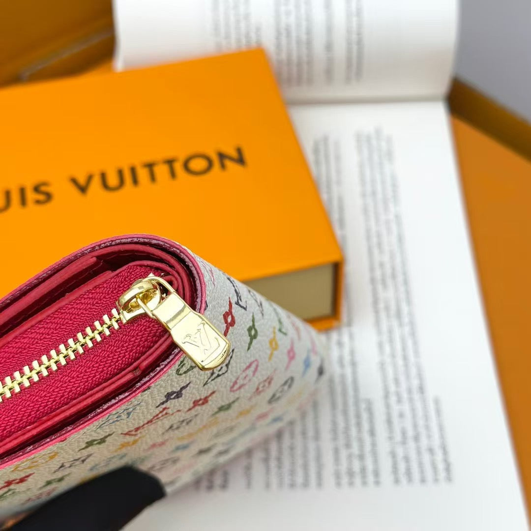 Louis Vuitton Multicolor Monogram Wallet Collection – Red & White Editions