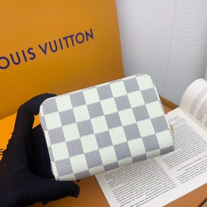 Louis Vuitton Damier Azur & Pink Zip Wallet Collection