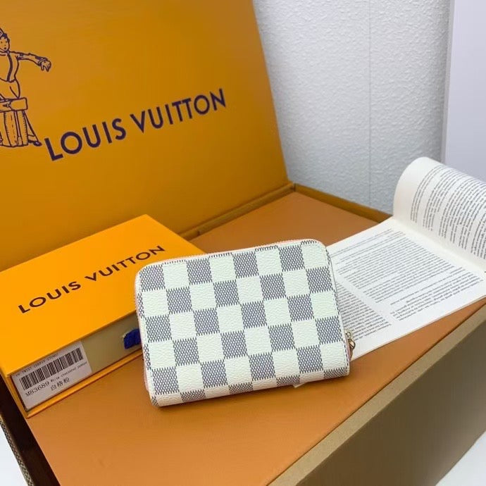 Louis Vuitton Damier Azur & Pink Zip Wallet Collection