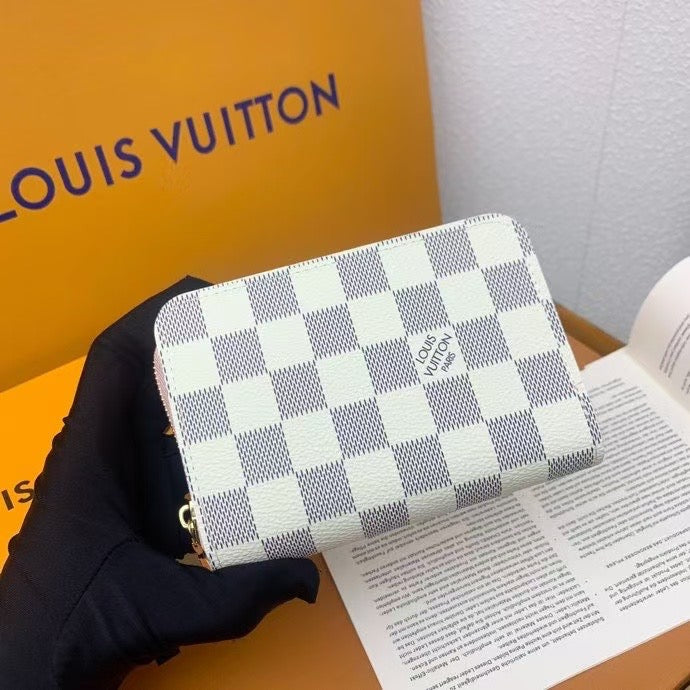 Louis Vuitton Damier Azur & Pink Zip Wallet Collection