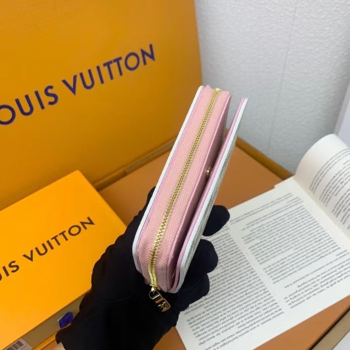 Louis Vuitton Damier Azur & Pink Zip Wallet Collection