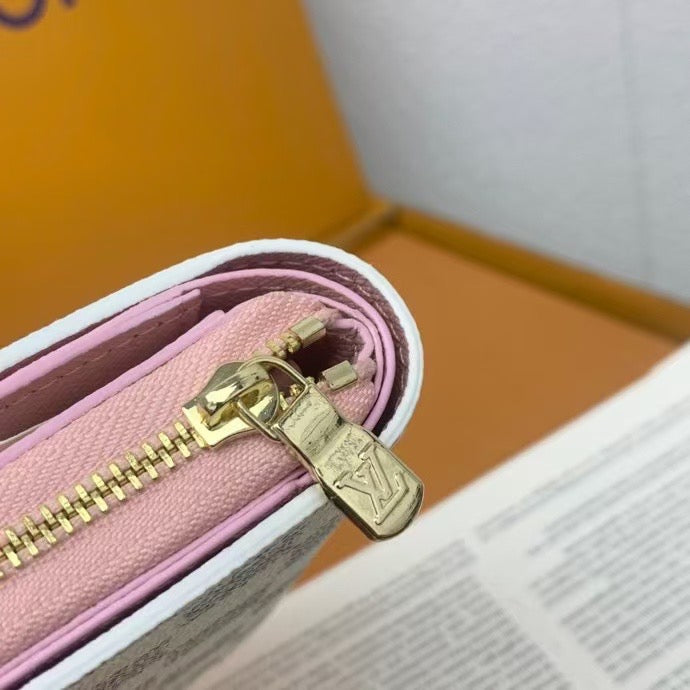 Louis Vuitton Damier Azur & Pink Zip Wallet Collection