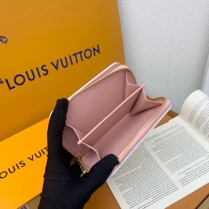 Louis Vuitton Damier Azur & Pink Zip Wallet Collection