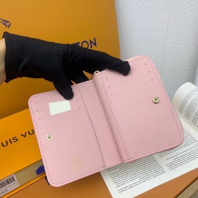 Louis Vuitton Damier Azur & Pink Zip Wallet Collection