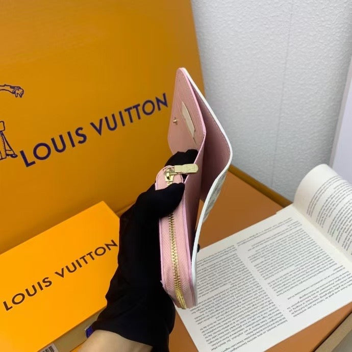Louis Vuitton Damier Azur & Pink Zip Wallet Collection