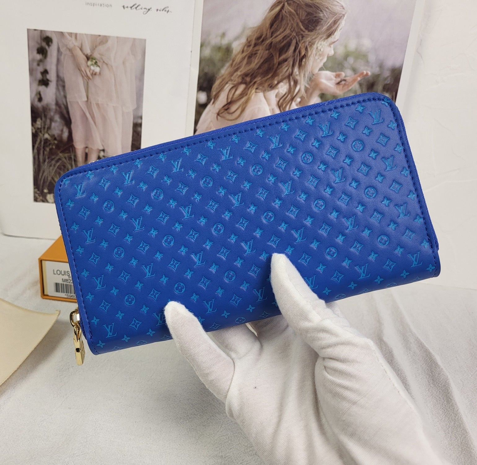 Louis Vuitton Blue Monogram Wallet Collection