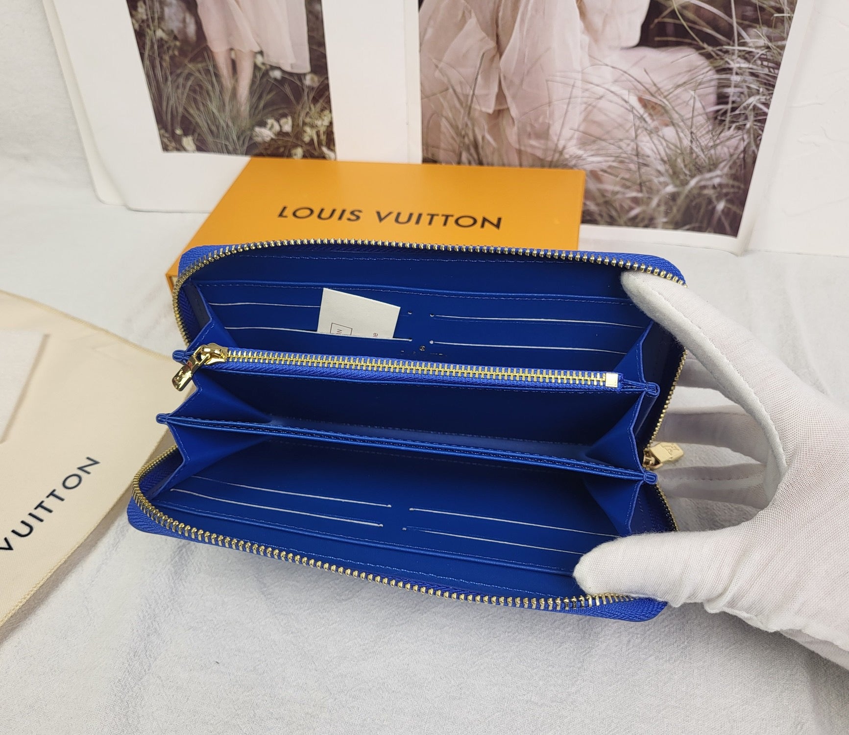 Louis Vuitton Blue Monogram Wallet Collection