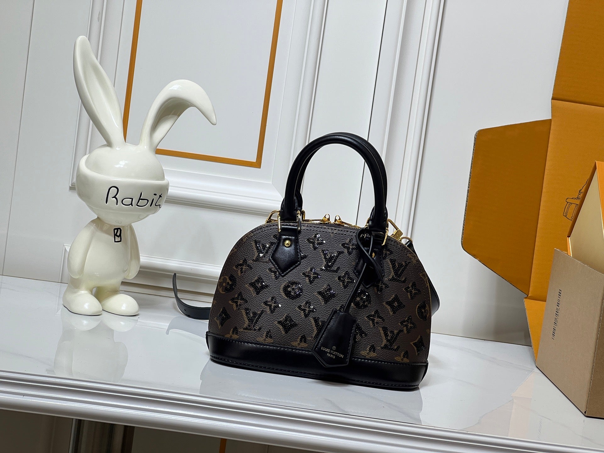 Louis Vuitton Monogram Handbag Duo – Classic & Sequined Edition