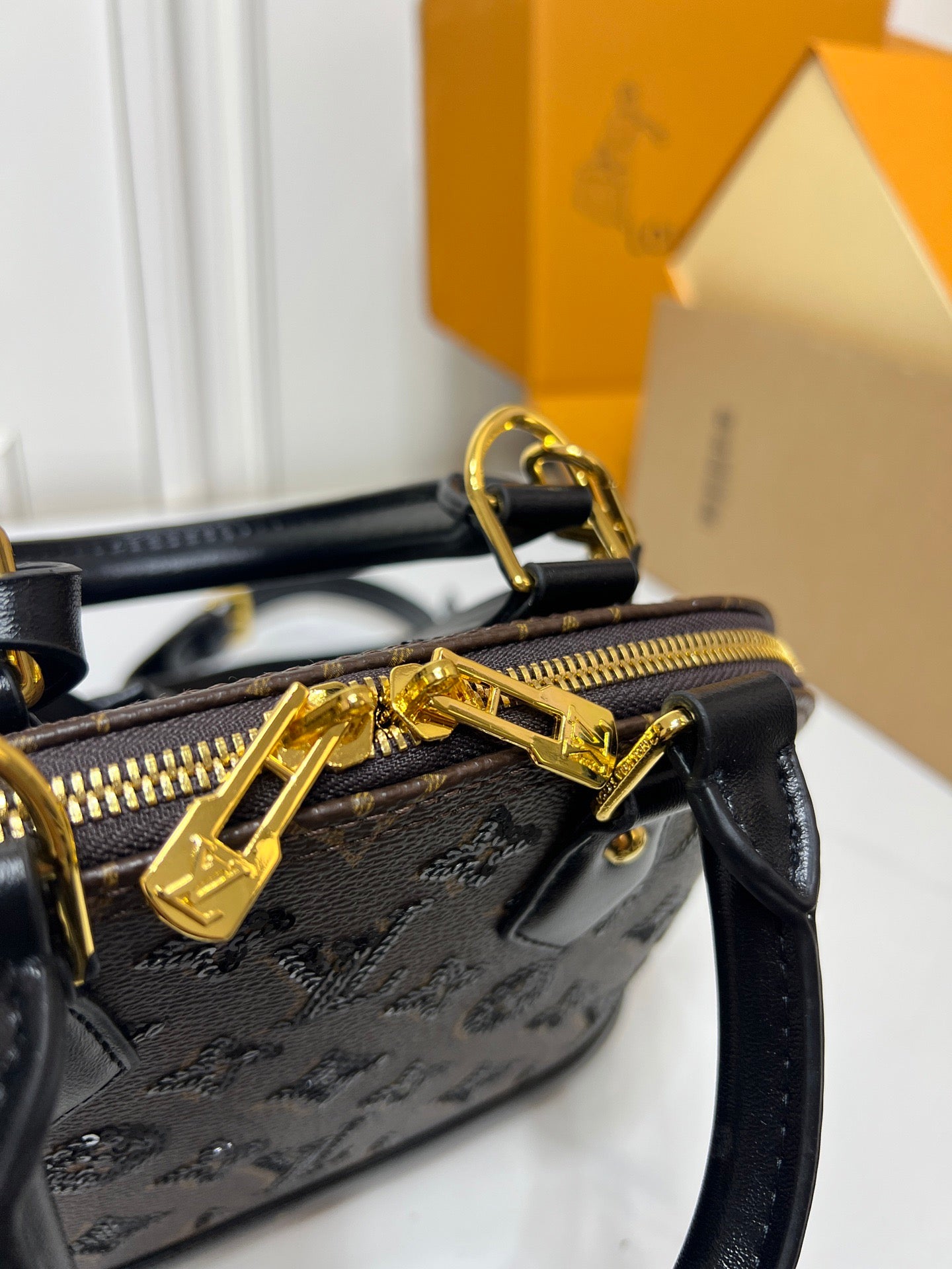 Louis Vuitton Monogram Handbag Duo – Classic & Sequined Edition