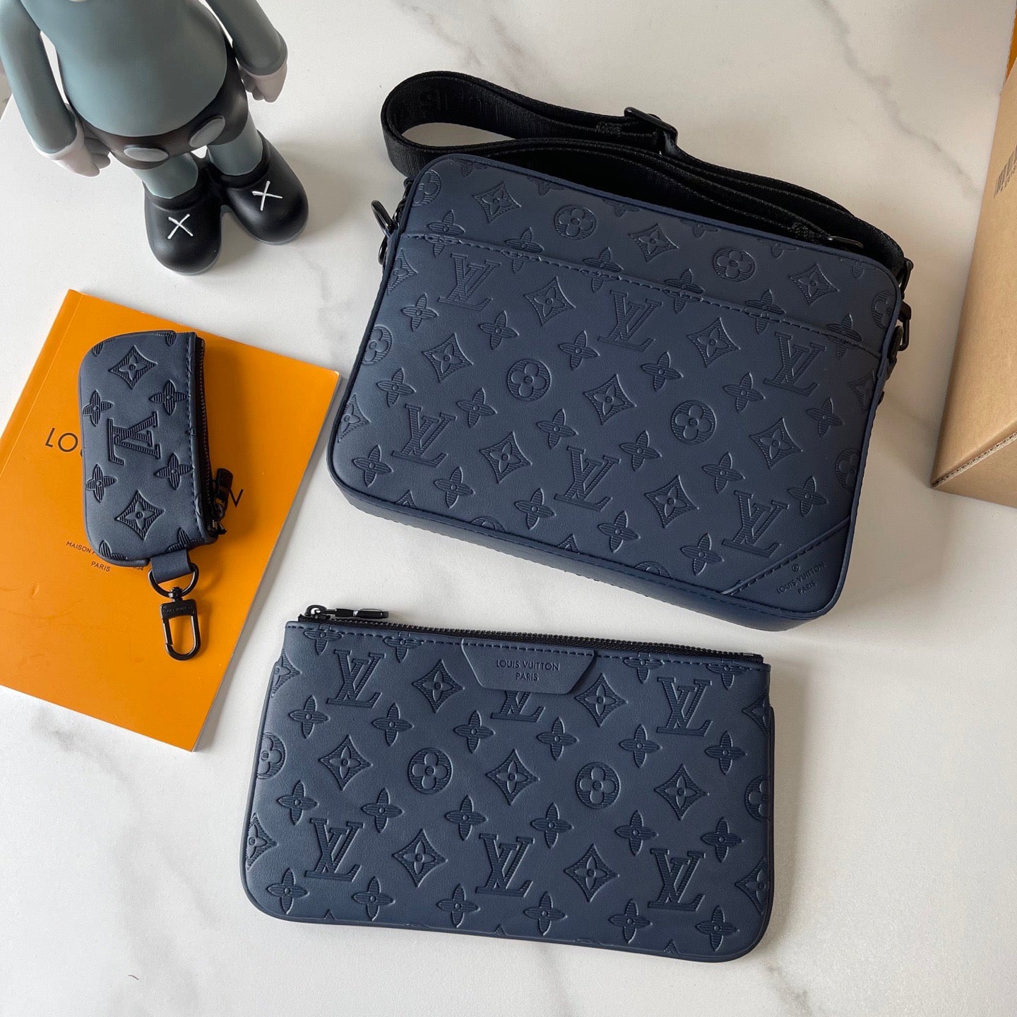 Louis Vuitton Embossed Monogram Crossbody Collection – Trio Color Series