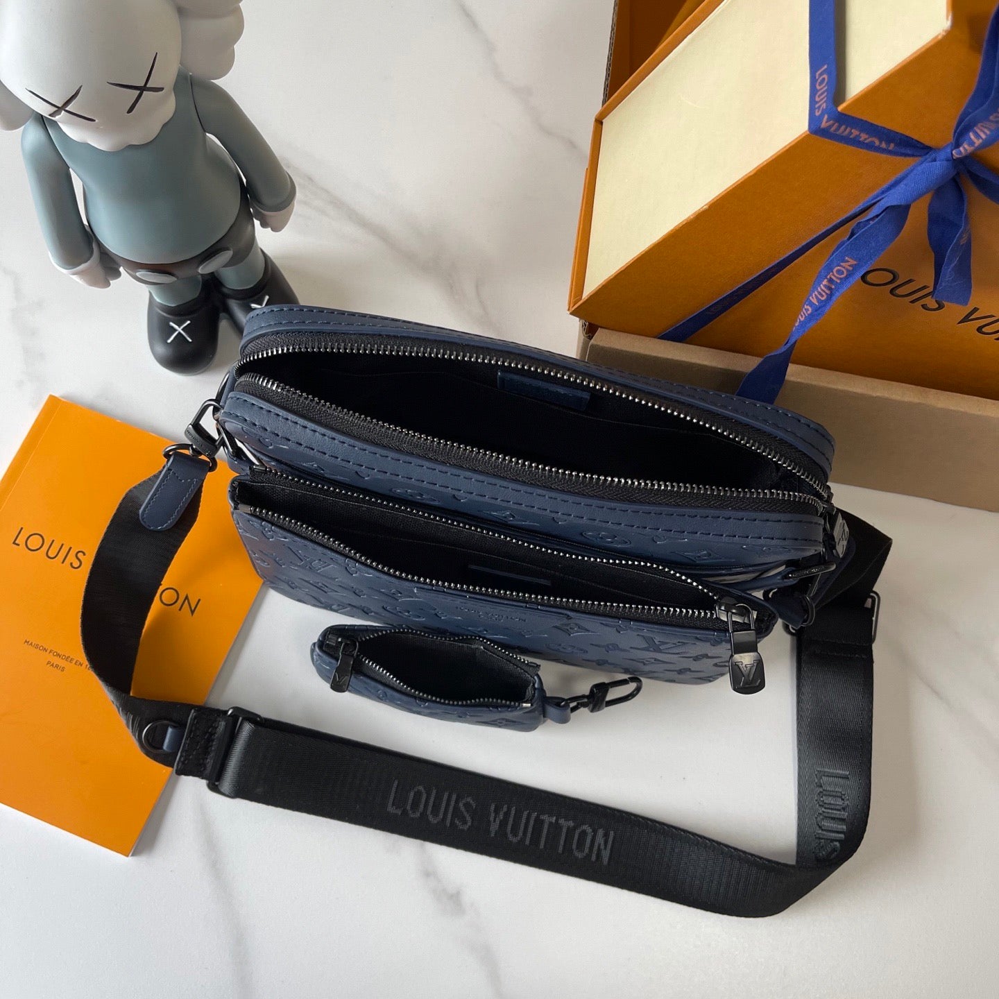 Louis Vuitton Embossed Monogram Crossbody Collection – Trio Color Series